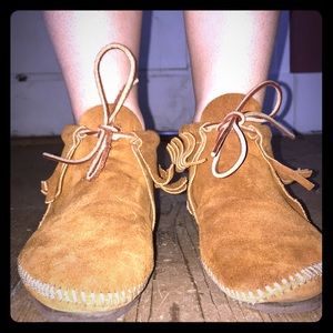 Tan Moccasins